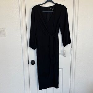 Maggy London Black Long Sleeve Dress